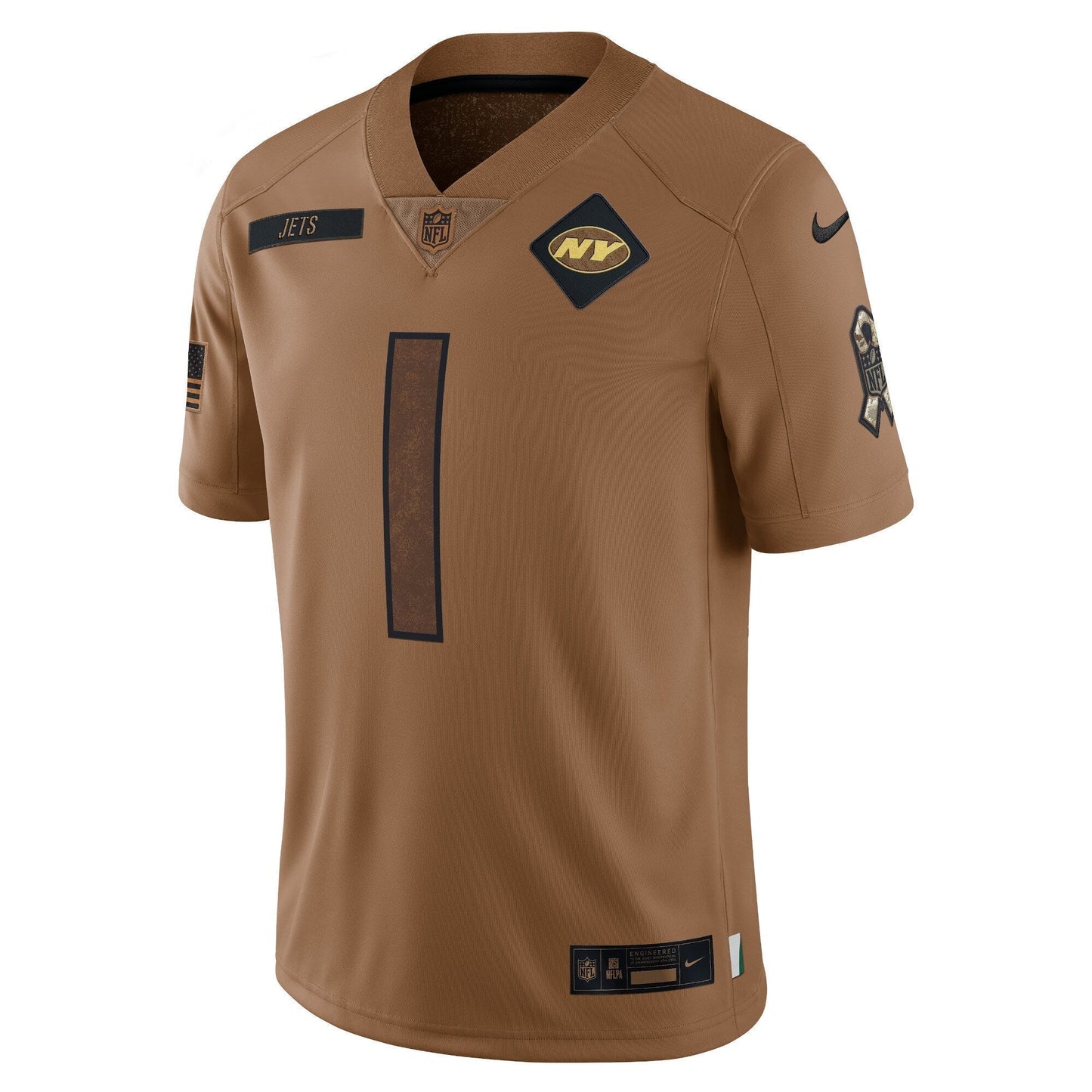 Ahmad Sauce Gardner New York Jets  Salute To Service Limited Jersey - Brown