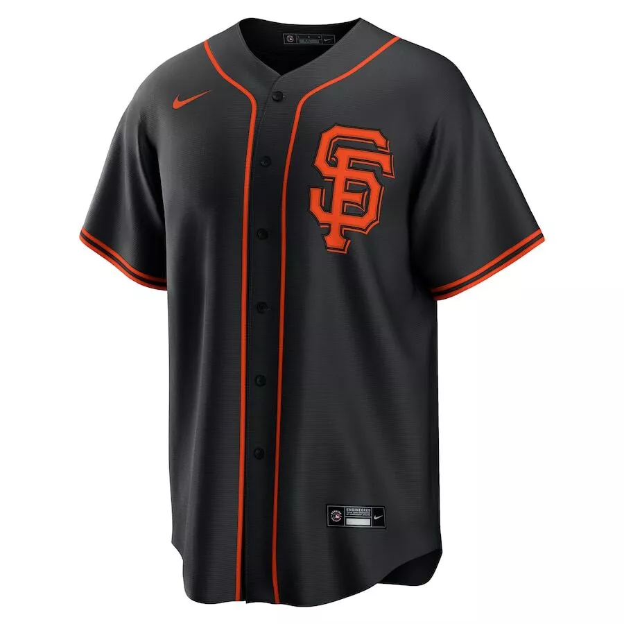 San Francisco Giants Willy Adames #2  Black Alternate 2025 MLB Player Jersey