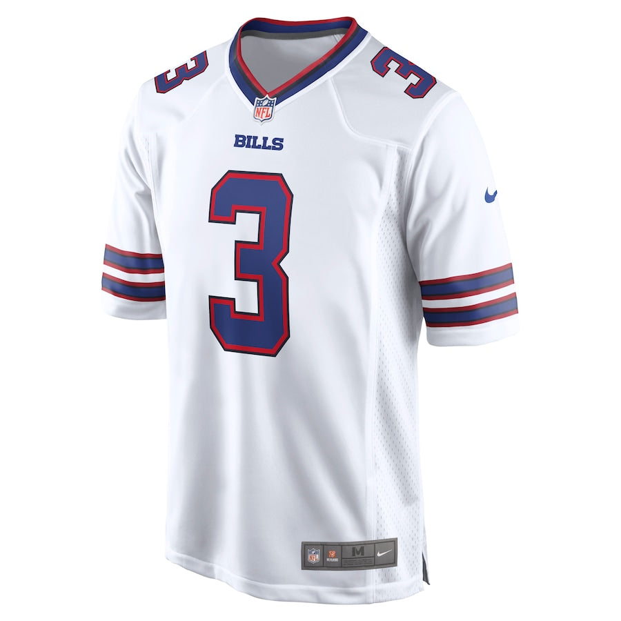 Men's Buffalo Bills Damar Hamlin  White Game Jersey