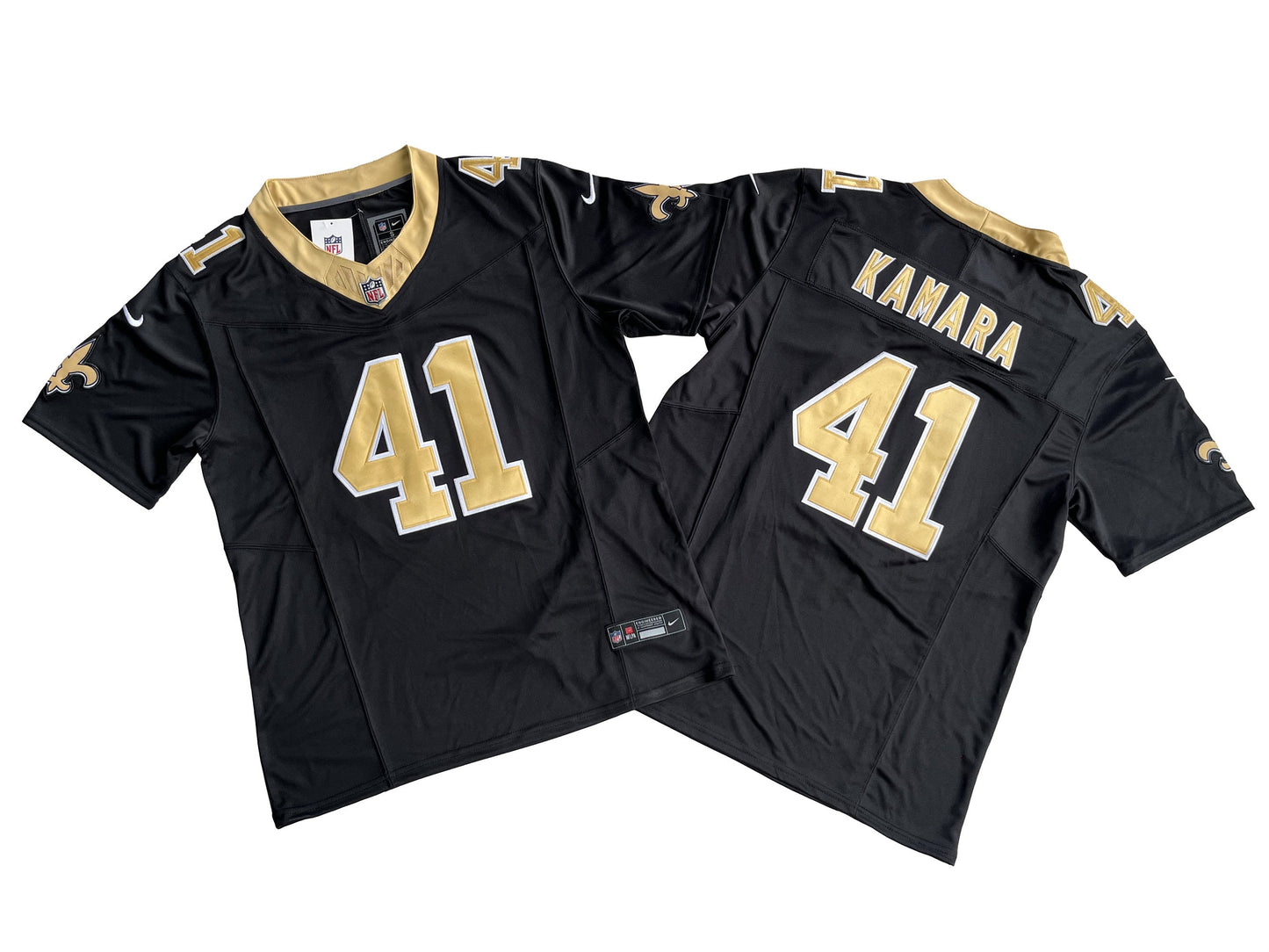 Kamara #41  New Orleans Saints  Game Jersey - Black