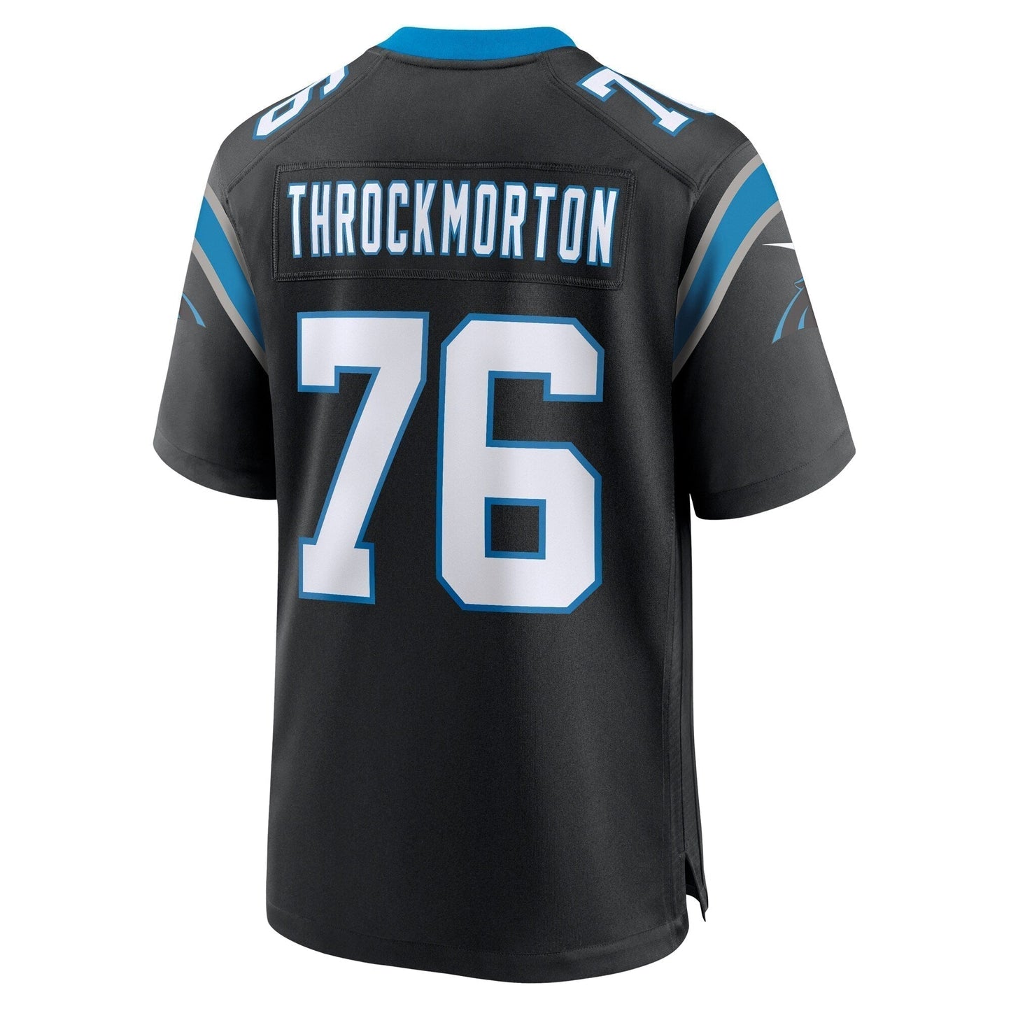 Calvin Throckmorton Carolina Panthers Team Game Jersey -  Black