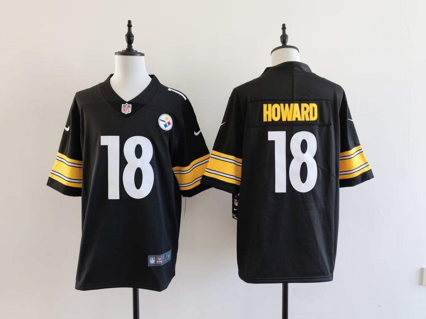 Men's Pittsburgh Steelers Will Howard  Jersey -  Black