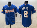 Men's Venezuela Baseball Luis Arraez #2 Royal 2026 World Baseball Classic Stadium Jersey