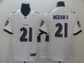 Men's Baltimore Ravens Mark Ingram II White Game Jersey