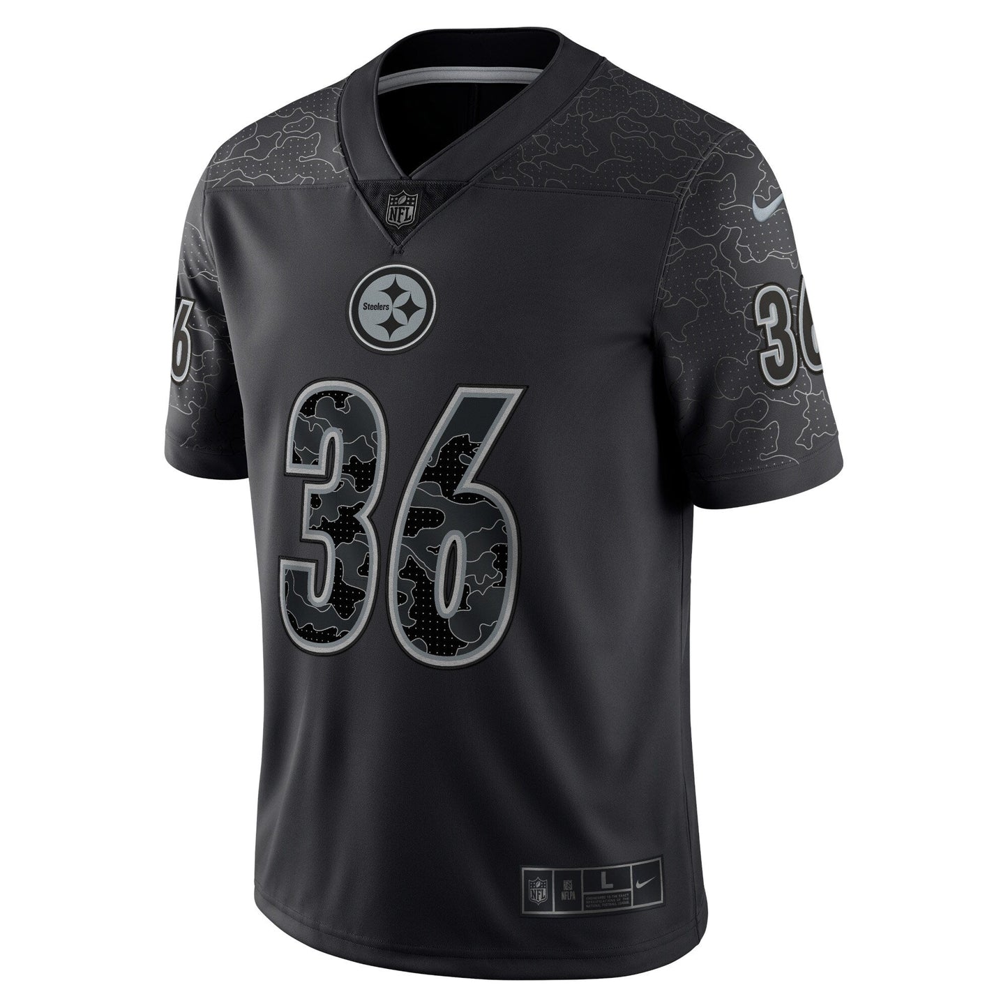 Jerome Bettis Pittsburgh Steelers  Retired   RFLCTV Limited Jersey - Black