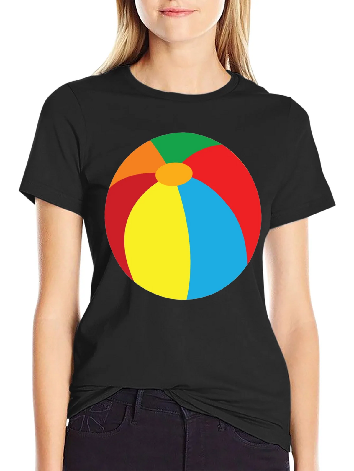 Beach Ball Graphic Tee - Summer Fun T-Shirt