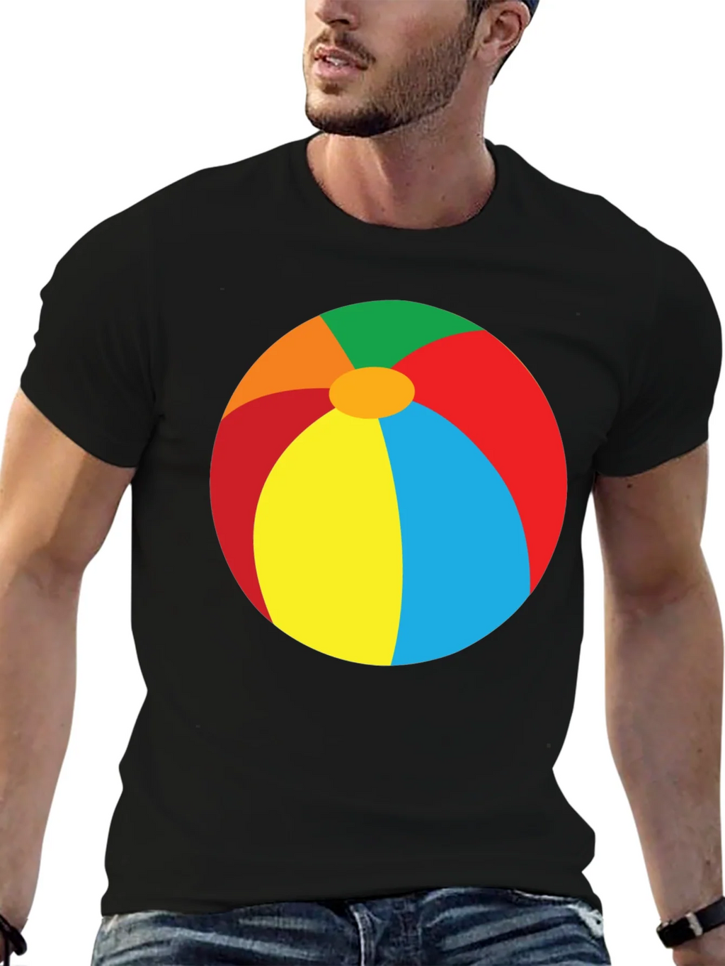 Beach Ball Graphic Tee - Summer Fun T-Shirt