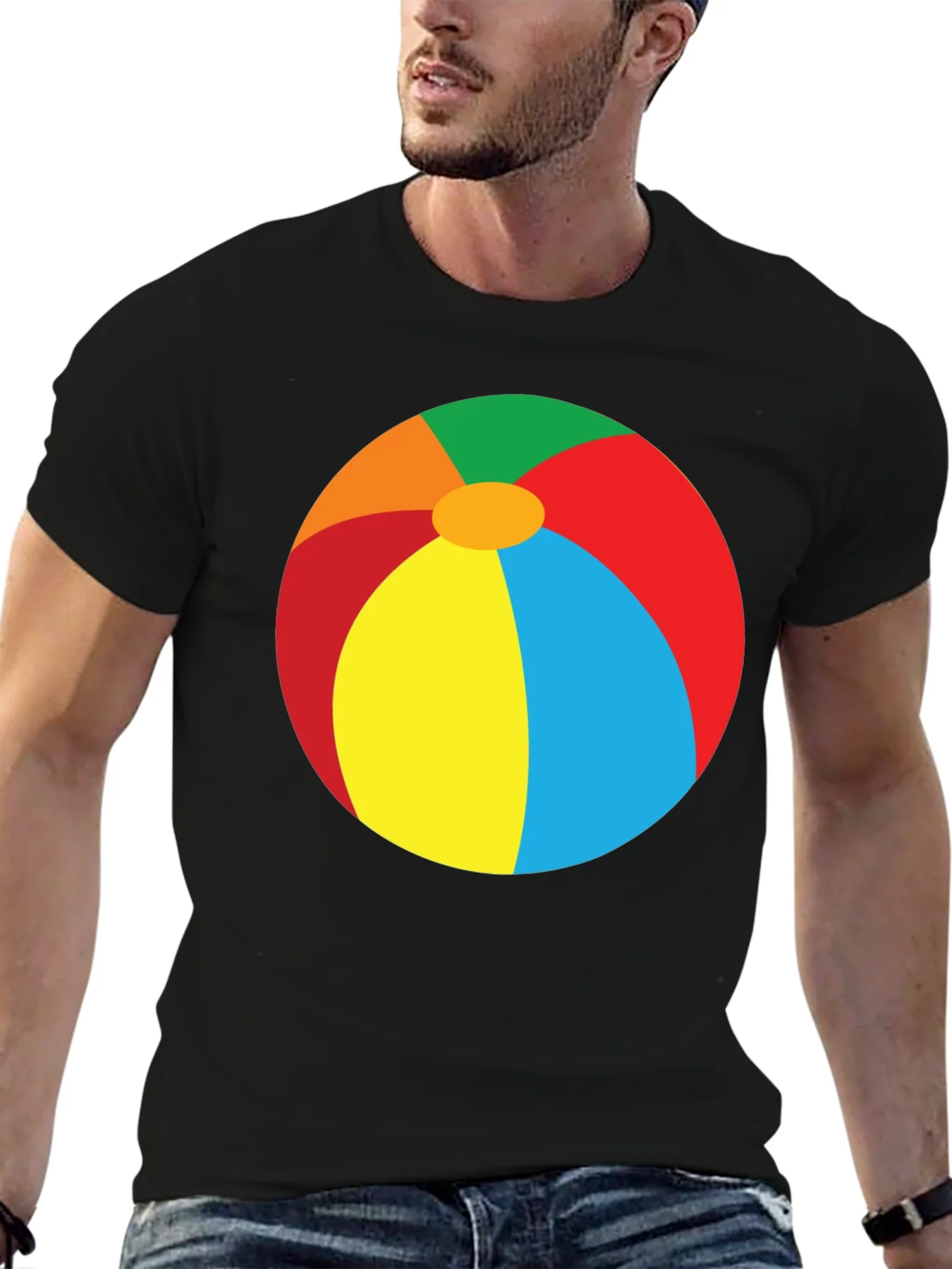 Beach Ball Graphic Tee - Summer Fun T-Shirt