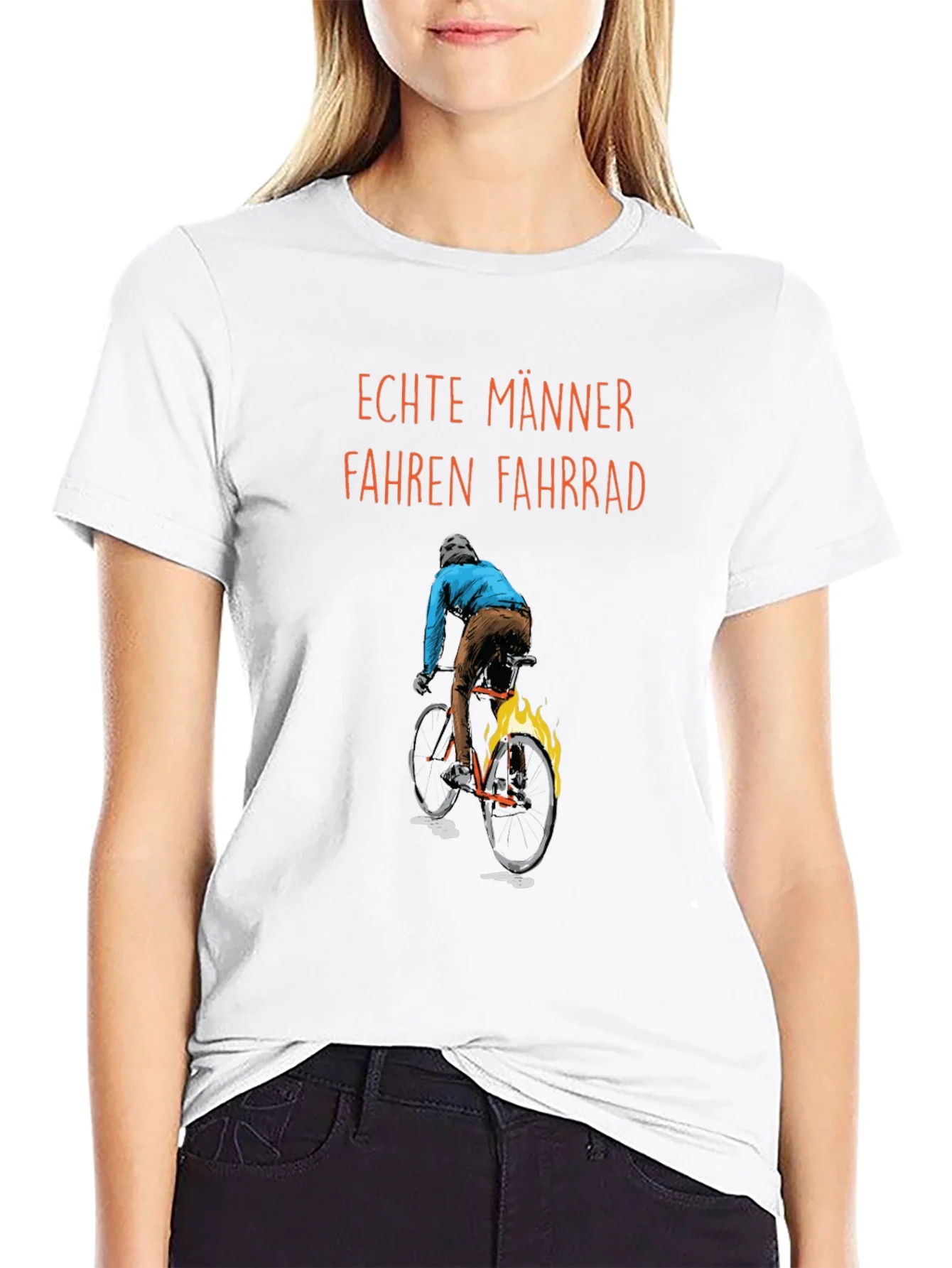 Mens Real Men Ride Bikes Graphic T-Shirt