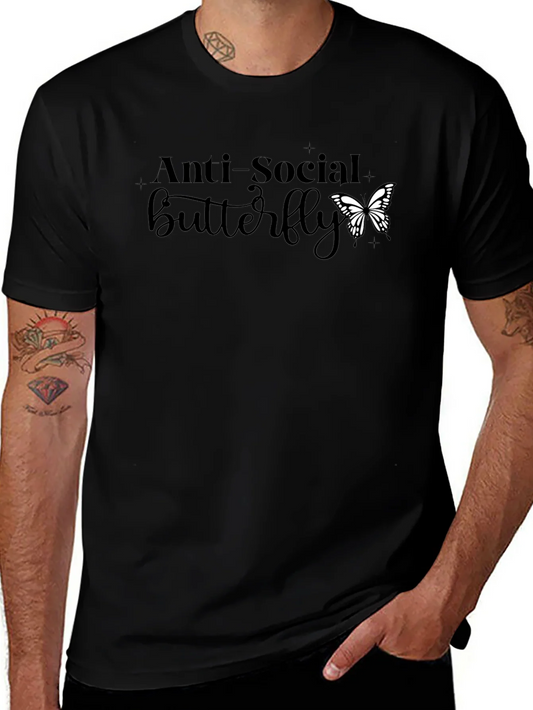 Anti-Social Butterfly Graphic Tee