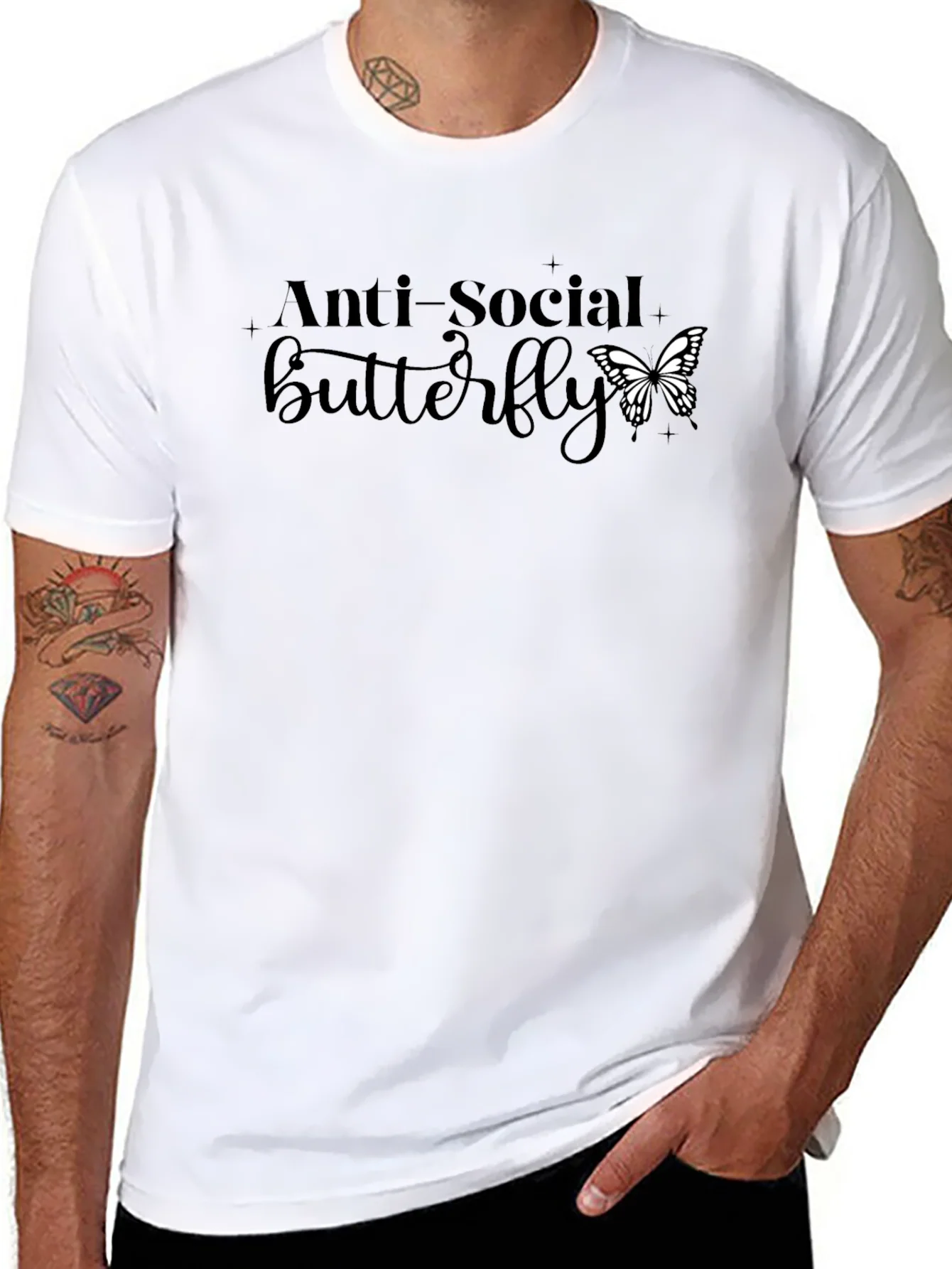 Anti-Social Butterfly Graphic Tee