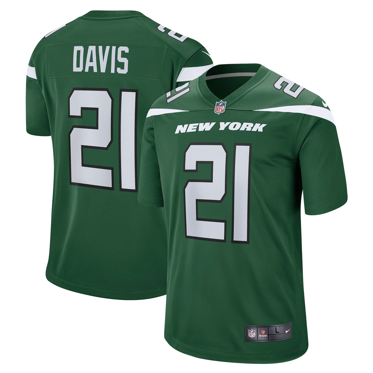 Ashtyn Davis New York Jets  Game   Jersey - Gotham Green