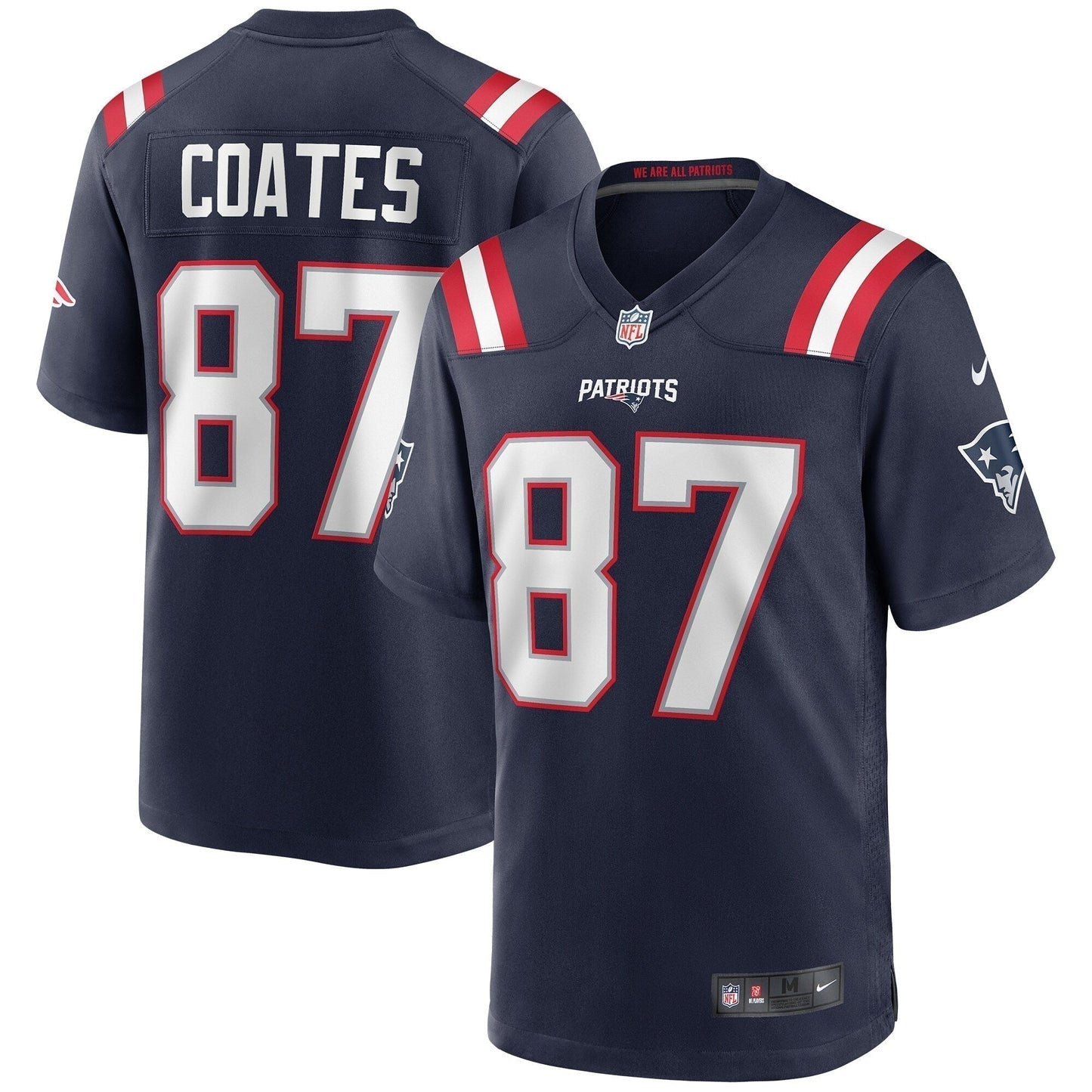 Ben Coates New England Patriots  Game Retired   Jersey - Navy