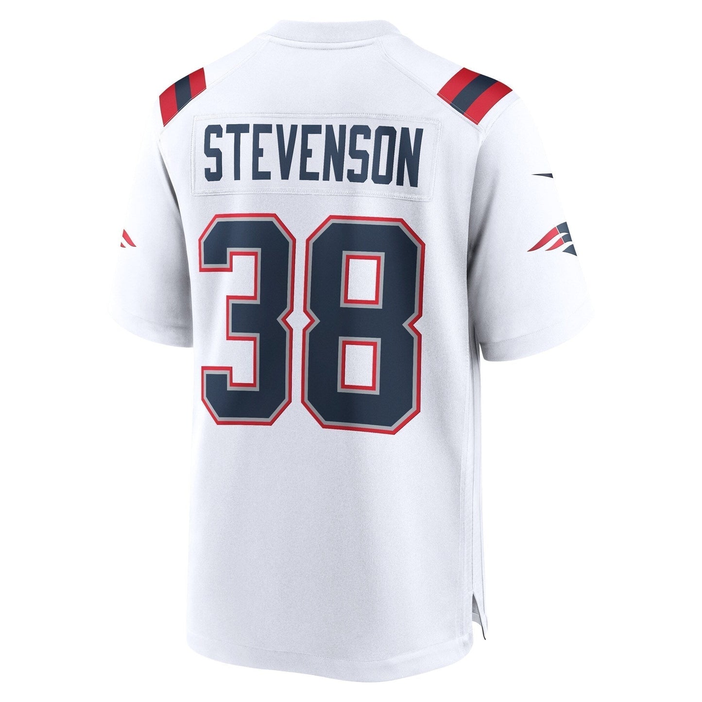 Rhamondre Stevenson New England Patriots  Game   Jersey - White