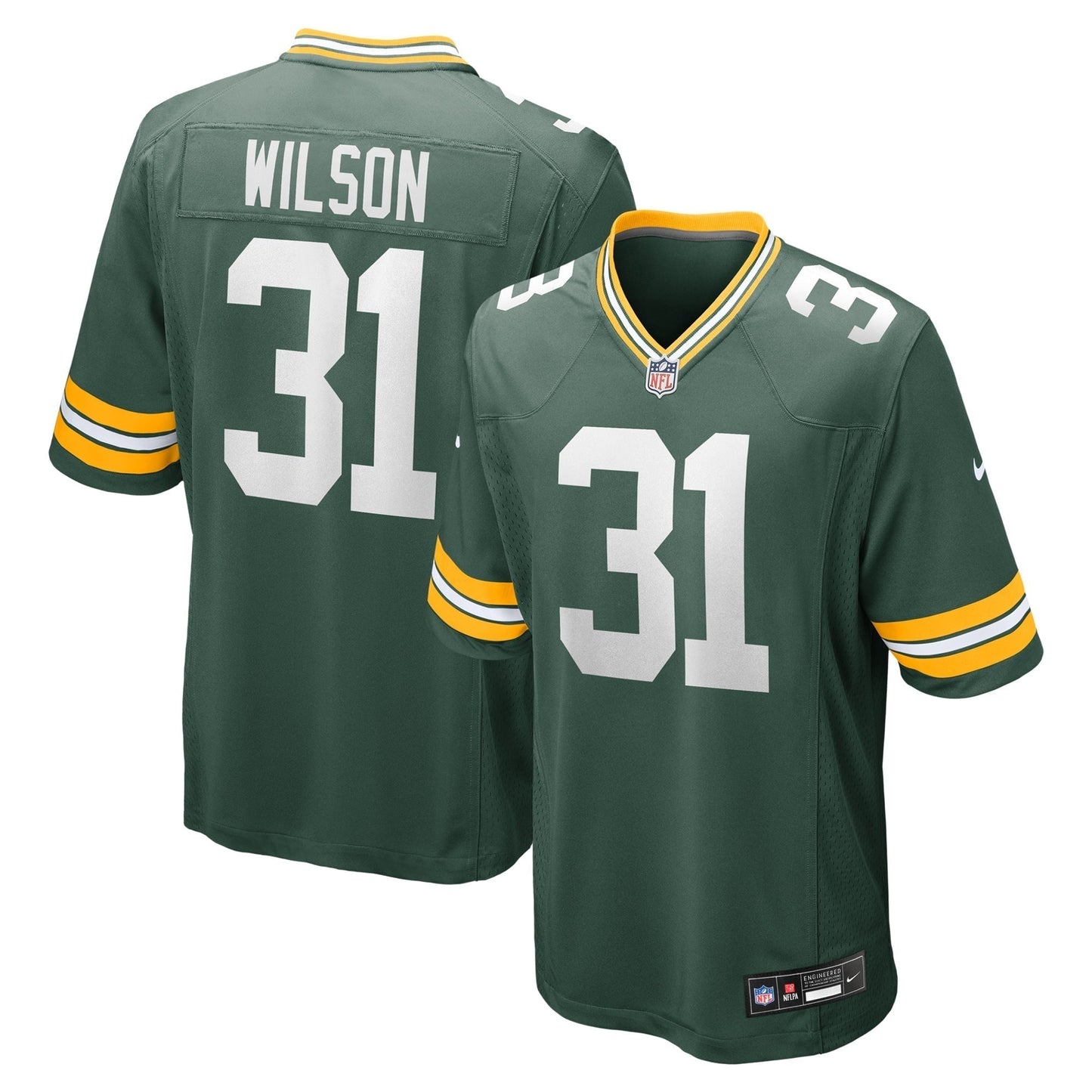 Emanuel Wilson Green Bay Packers   Game Jersey -  Green