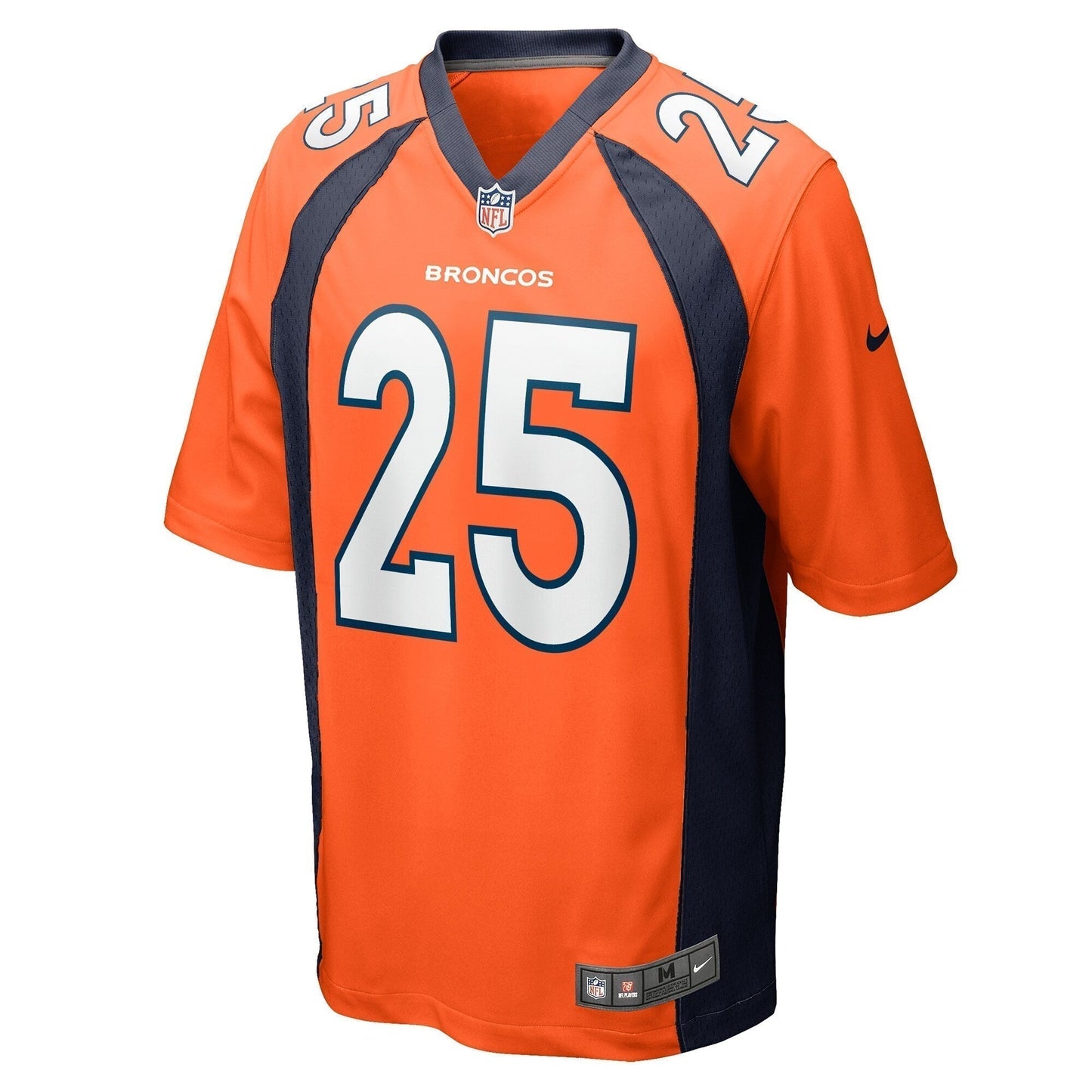 Samaje Perine Denver Broncos  Game   Jersey - Orange
