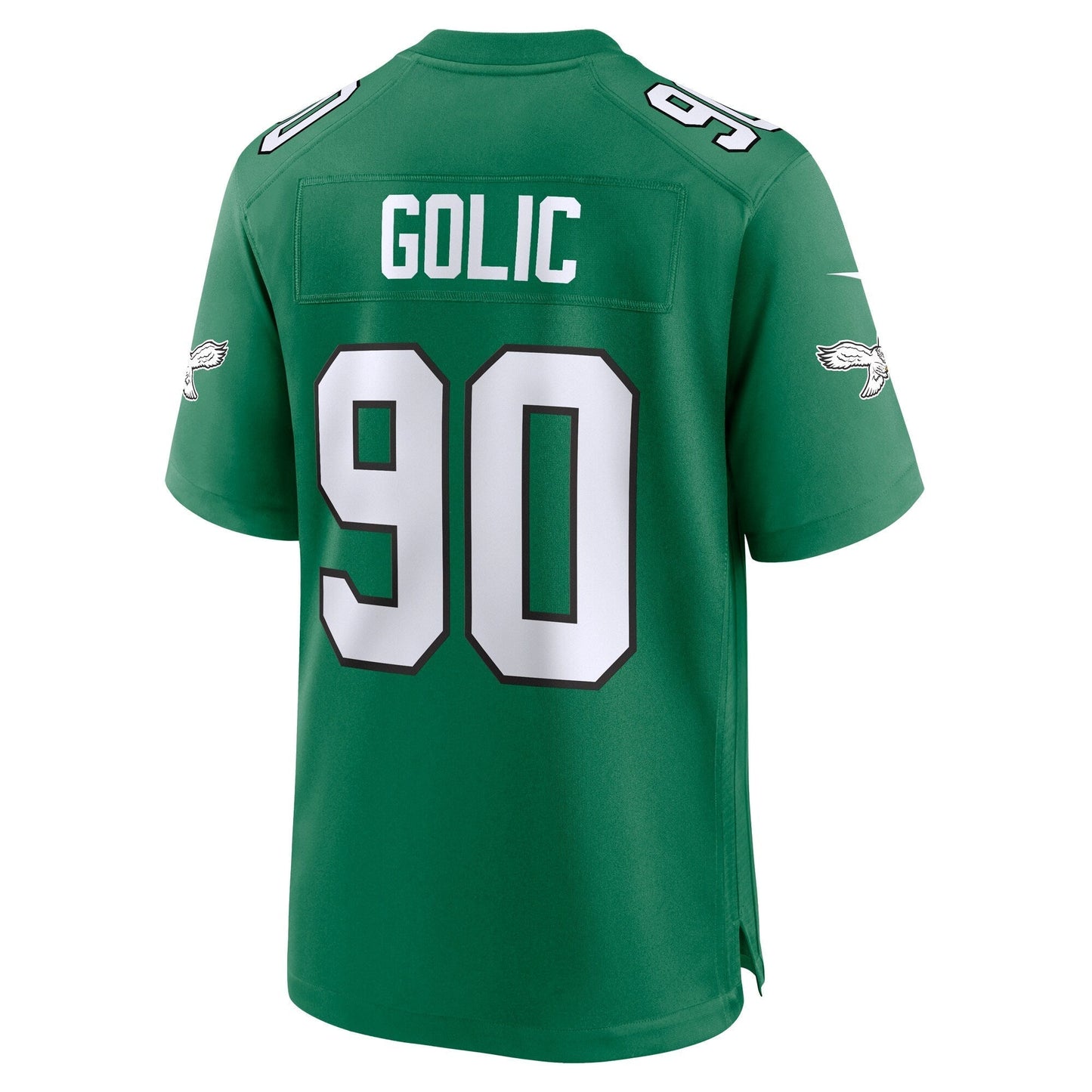 Mike Golic Philadelphia Eagles  Alternate Game Jersey - Kelly Green