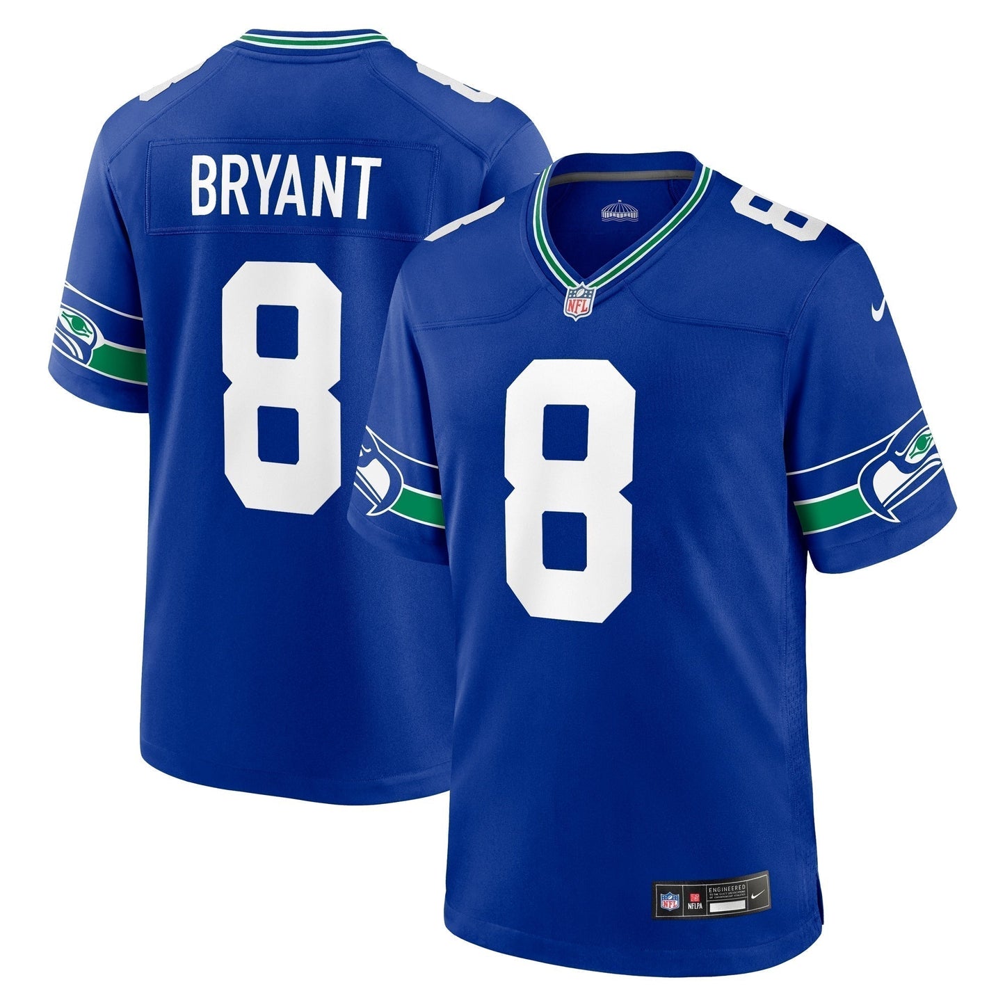 Coby Bryant Seattle Seahawks  Throwback   Game Jersey - Royal