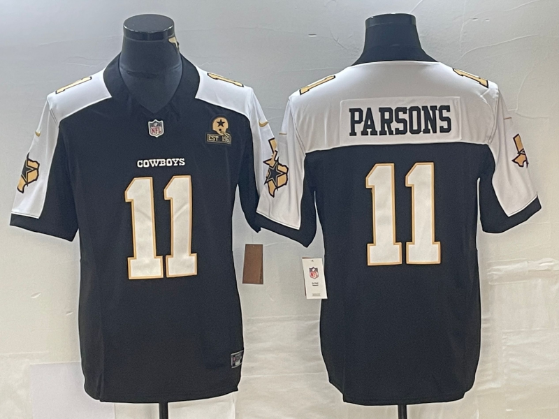 Men's Dallas Cowboys Micah Parsons Black Authentic Game Jersey