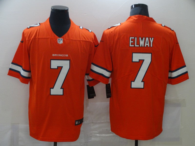Men's Denver Broncos John Elway Orange Game Player Jersey