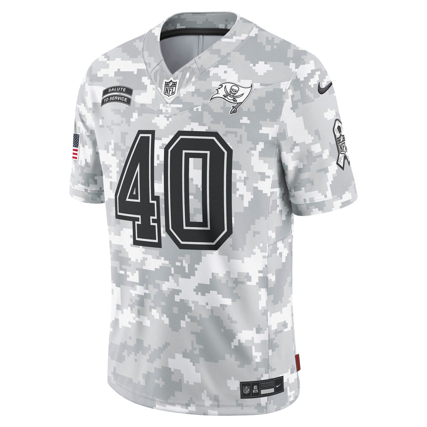Mike Alstott Tampa Bay Buccaneers  2024 Salute to Service Retired   Limited Jersey - Arctic Camo
