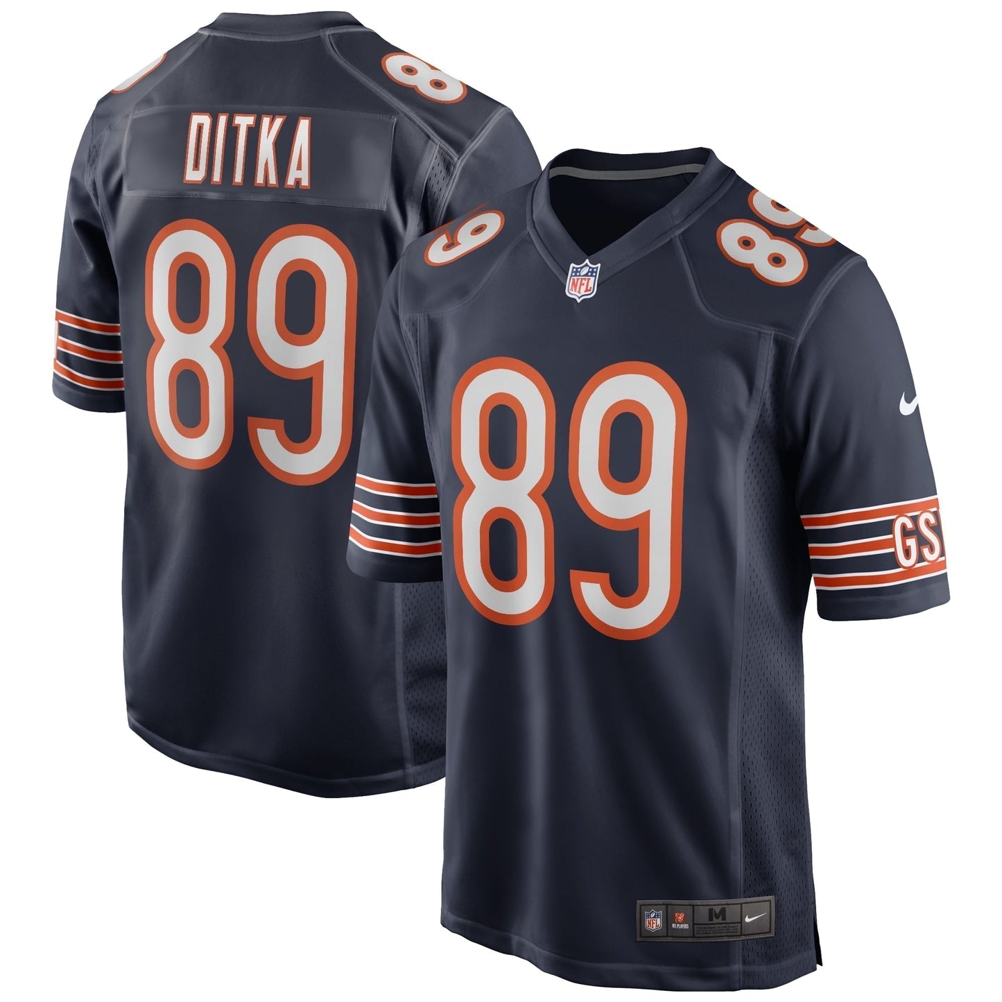 Mike Ditka Chicago Bears  Game Retired   Jersey - Navy