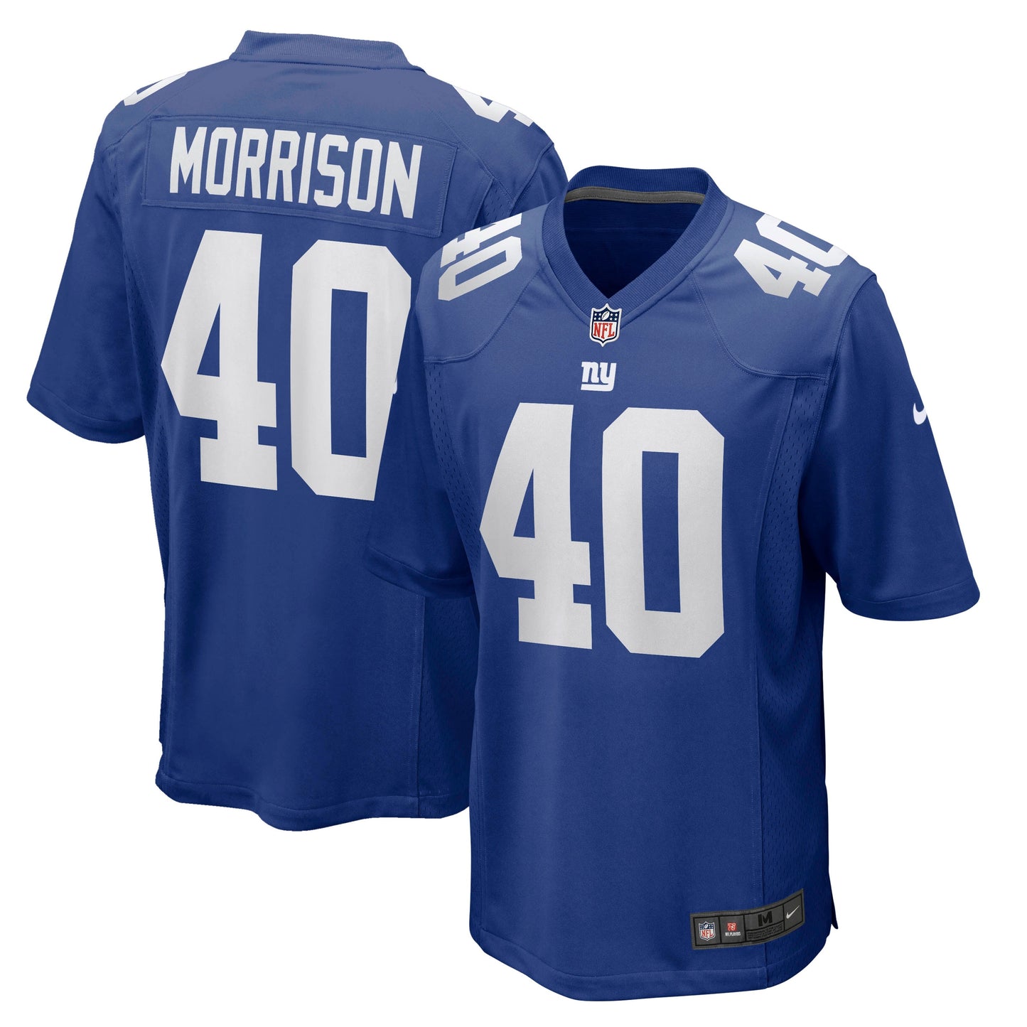 Joe Morrison New York Giants  Retired   Jersey - Royal