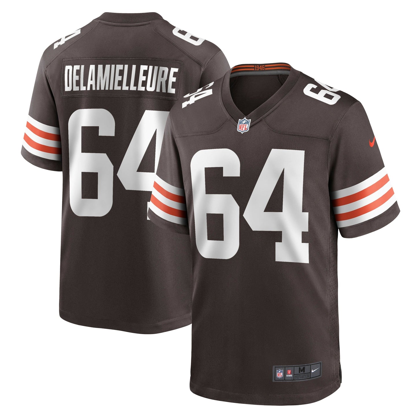 Joe DeLamielleure Cleveland Browns  Game Retired   Jersey - Brown
