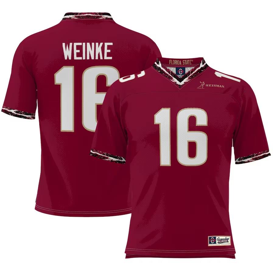 Men's Florida State Seminoles Chris Weinke Red Player Game Jersey
