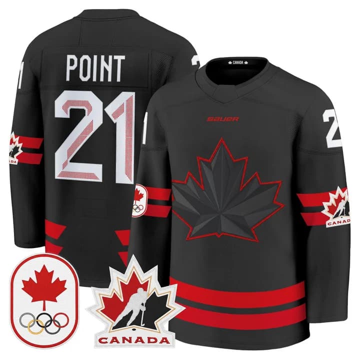 Brayden Point Canada 2026 Olympic Jersey - Black