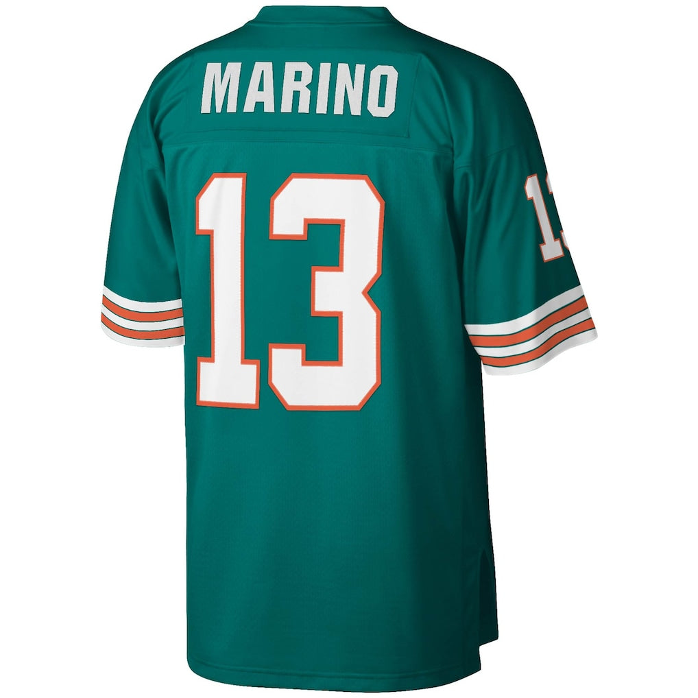 M.Dolphins #13 Dan Marino  Aqua Legacy Replica Jersey