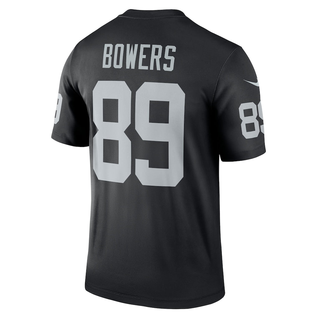 LV.Raiders #89 Brock Bowers Black Legend Player Performance Top Jersey
