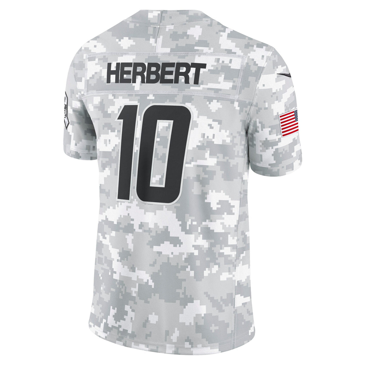 Justin Herbert Los Angeles Chargers  2024 Salute to Service Limited Jersey - Arctic Camo