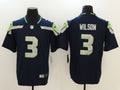 Men's Seattle Seahawks Russell Wilson Navy Game Jersey