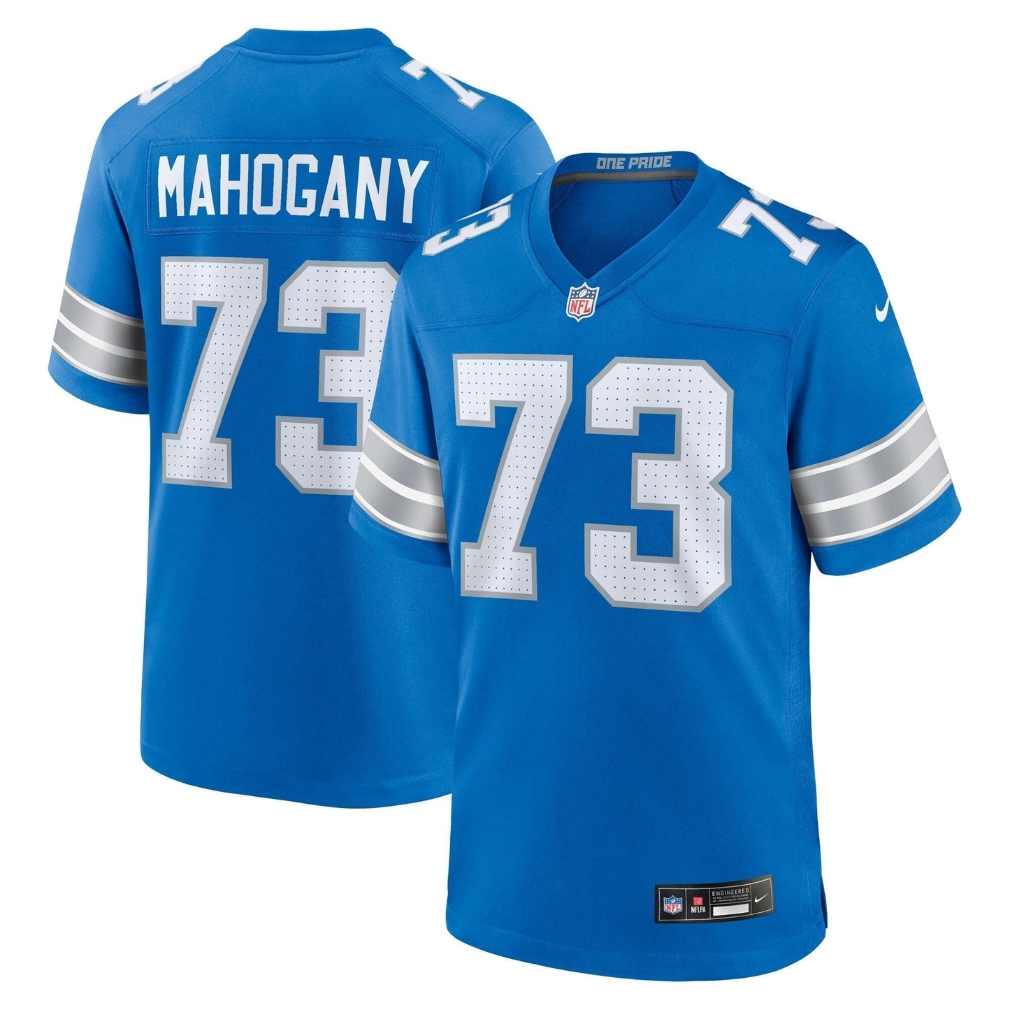 Christian Mahogany Detroit Lions  Team Game Jersey -  Blue