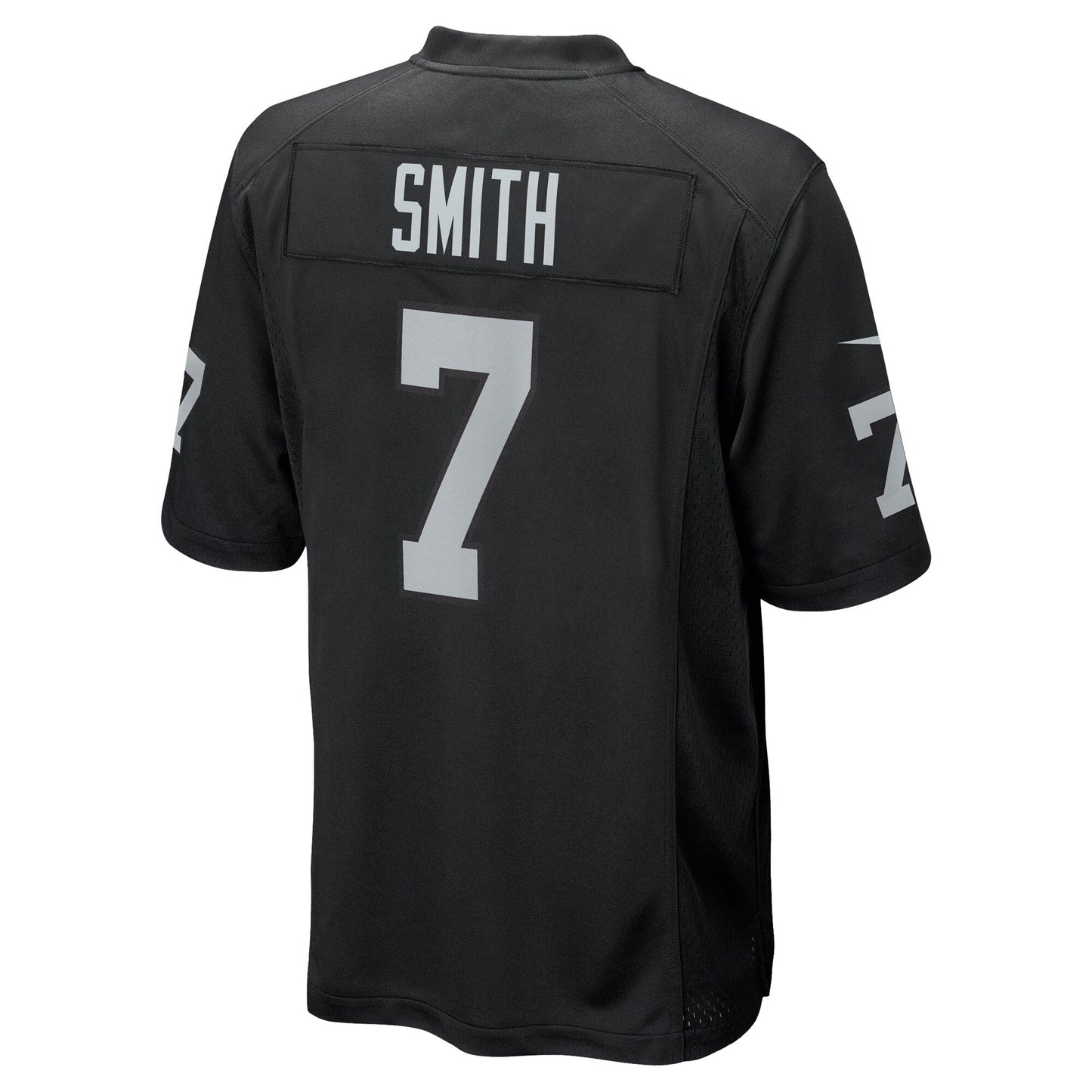 Las Vegas Raiders Geno Smith Black Game Player Jersey