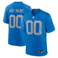 Detroit Lions  Alternate Custom Game Jersey - Blue