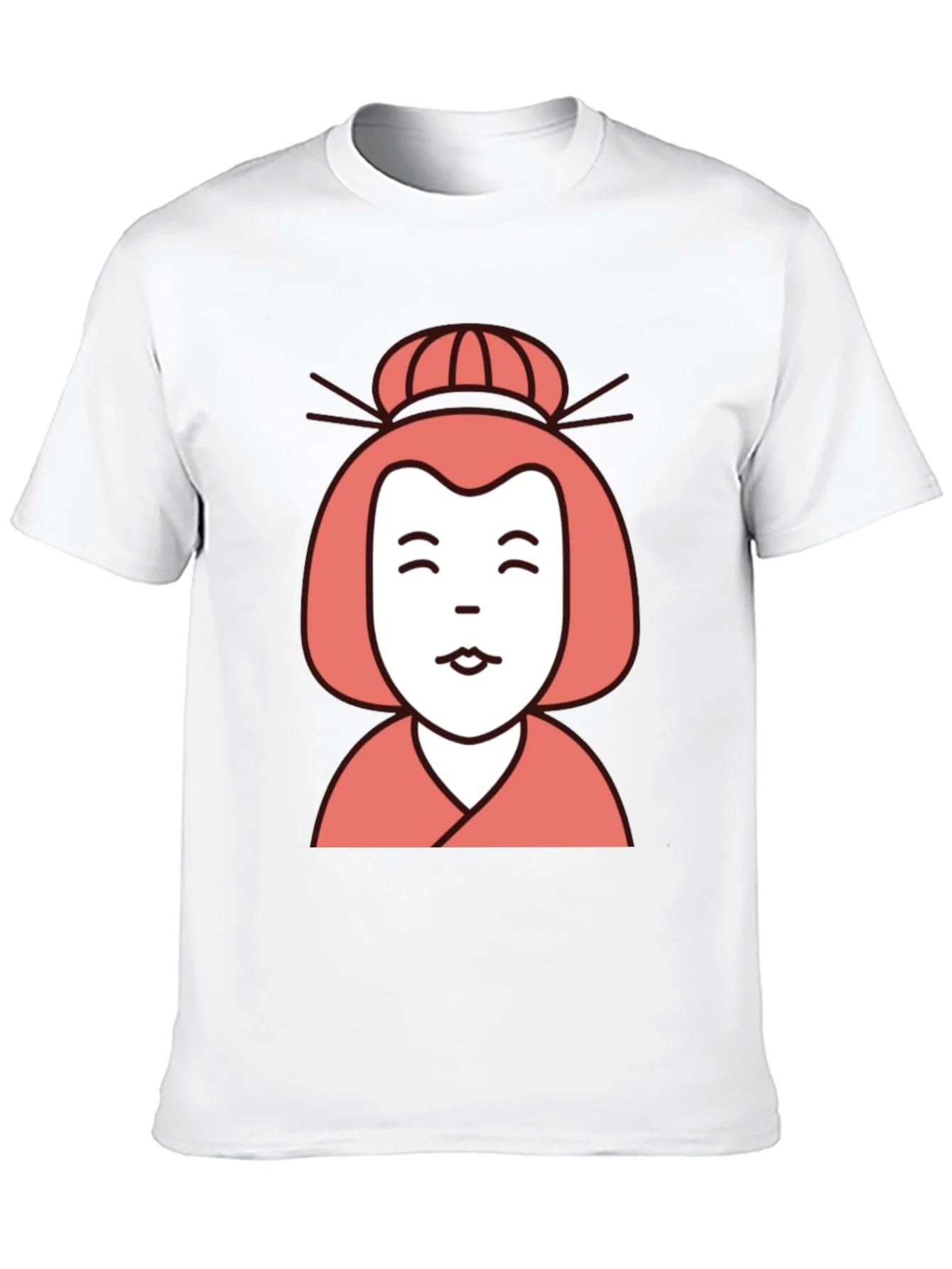 Japanese Geisha Graphic Tee - Unisex Black T-Shirt