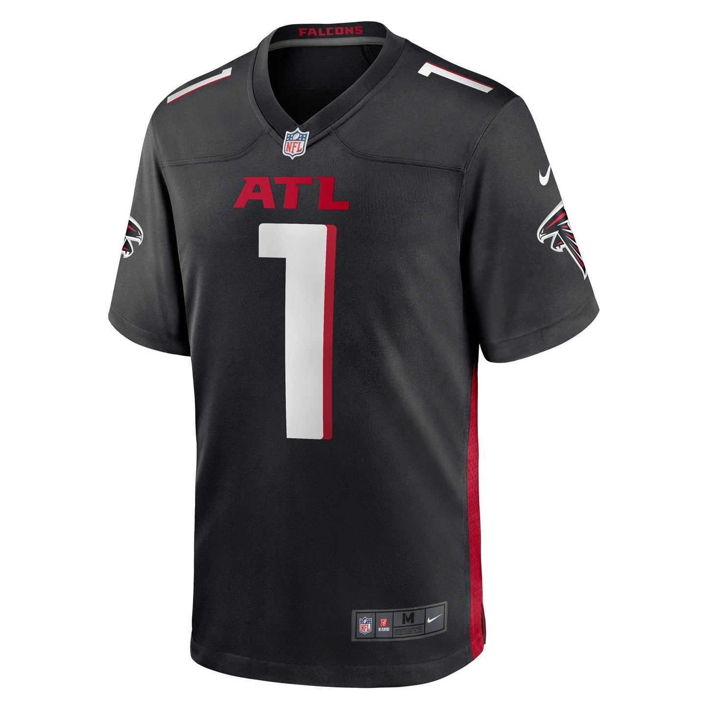 Number 1 Groom Atlanta Falcons  Game Jersey - Black