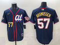 Men's American League Drew Rasmussen #57 Navy 2025 All-Star Edition Limited Player Jersey