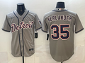 Men's Detroit Tigers Justin Verlander #35 Gray Replica Player Jersey