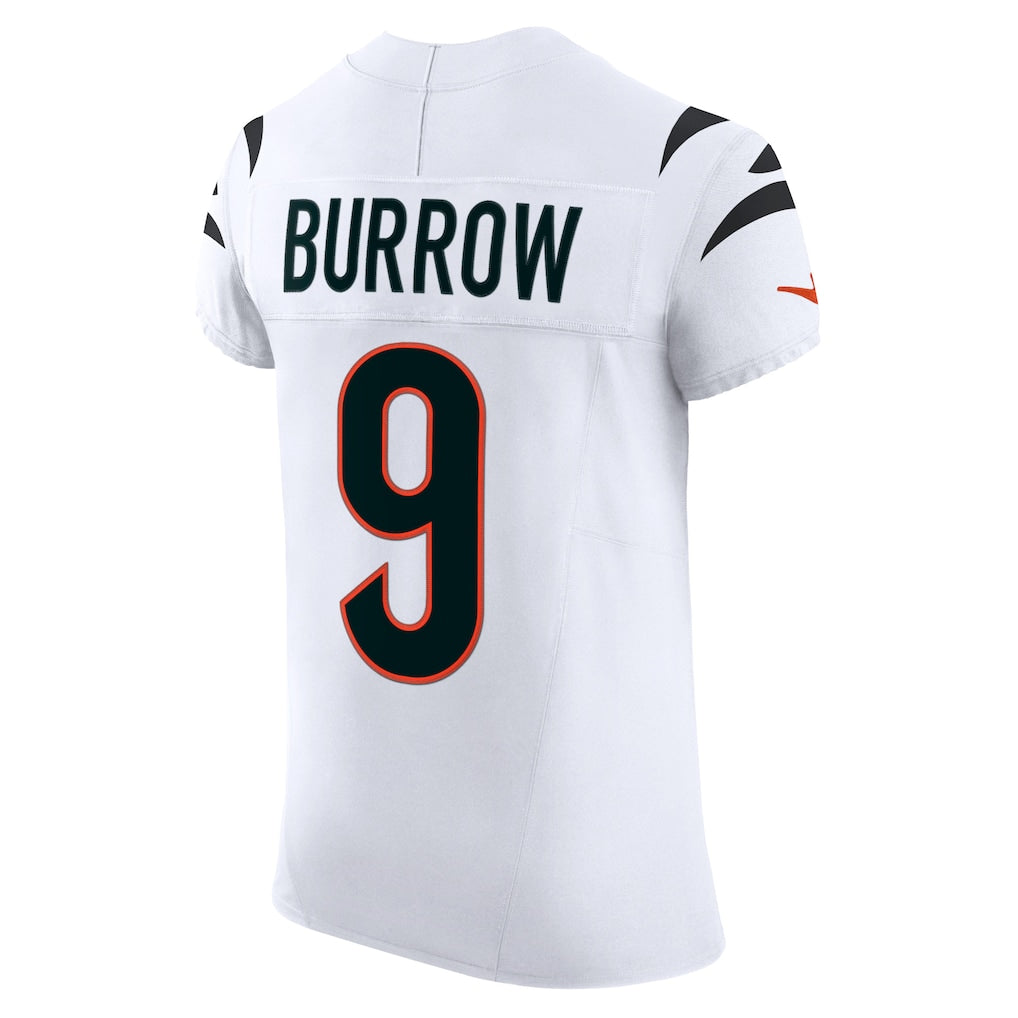 C.Bengals #9 Joe Burrow White Vapor F.U.S.E. Limited Jersey