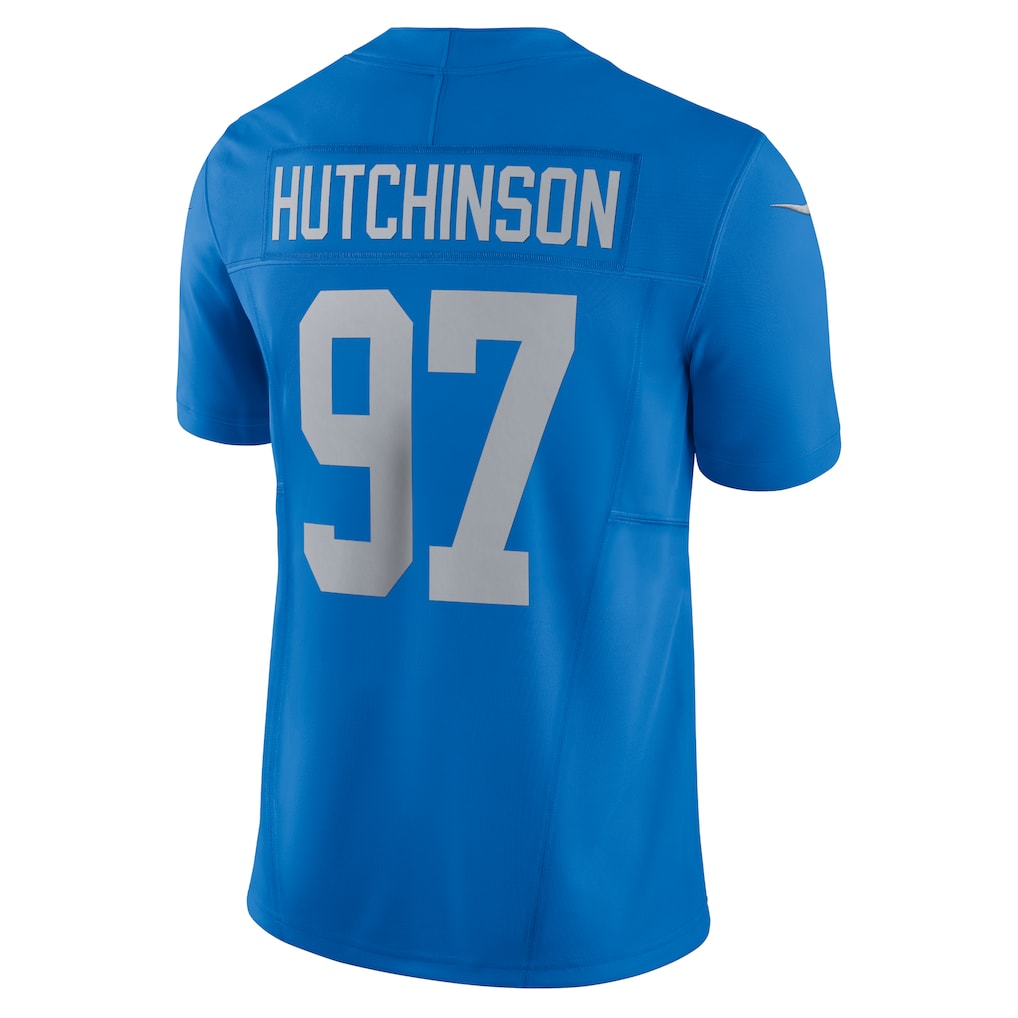 D.Lions #97 Aidan Hutchinson Blue Vapor F.U.S.E. Alternate Limited Jersey