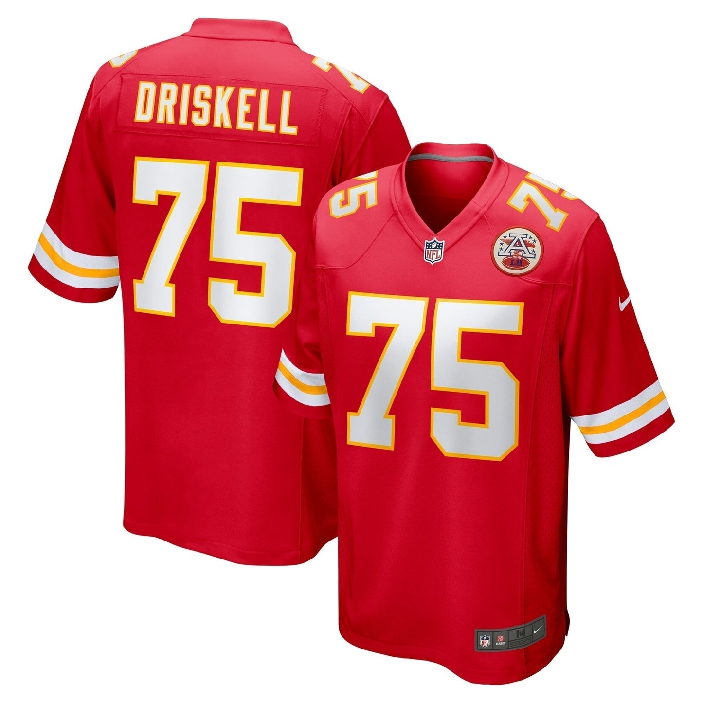 Ethan Driskell Kansas City Chiefs   Game Jersey -  Red