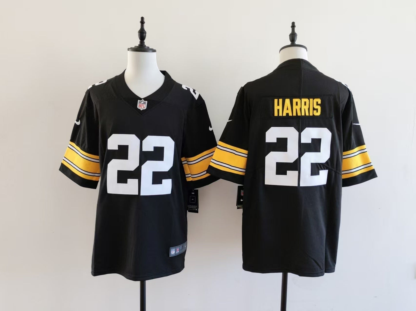 Men's Pittsburgh Steelers Najee Harris  Jersey -  Black-No team logo