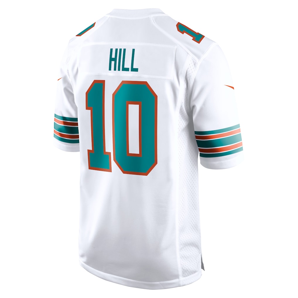 M.Dolphins #10 Tyreek Hill White Alternate Game Jersey