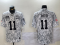 Men's Green Bay Packers Jayden Reed Arctic Camo 2024 Salute to Service Limited Jersey