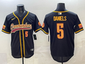 Men's Washington Commanders Jayden Daniels Black Team Game Jersey