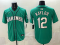 Men's Seattle Mariners Josh Naylor #12 Teal Alternate Limited Player Jersey