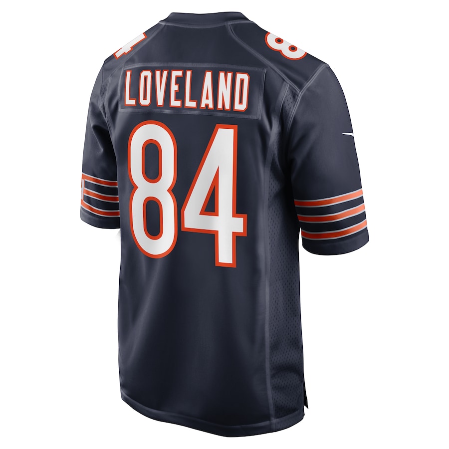 Chicago Bears Colston Loveland  Navy 2025 NFL Draft First Round Pick Game Jersey